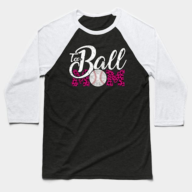 Teeball Mom Leopard Funny Baseball for Mother's Day 2021 Baseball T-Shirt by Charaf Eddine